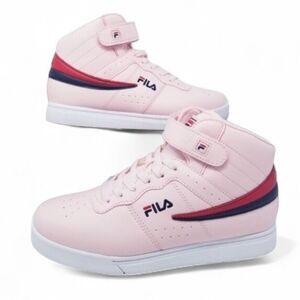 Fila Vulc 13 Tradition Pink Mid Top Lace Up Sneakers